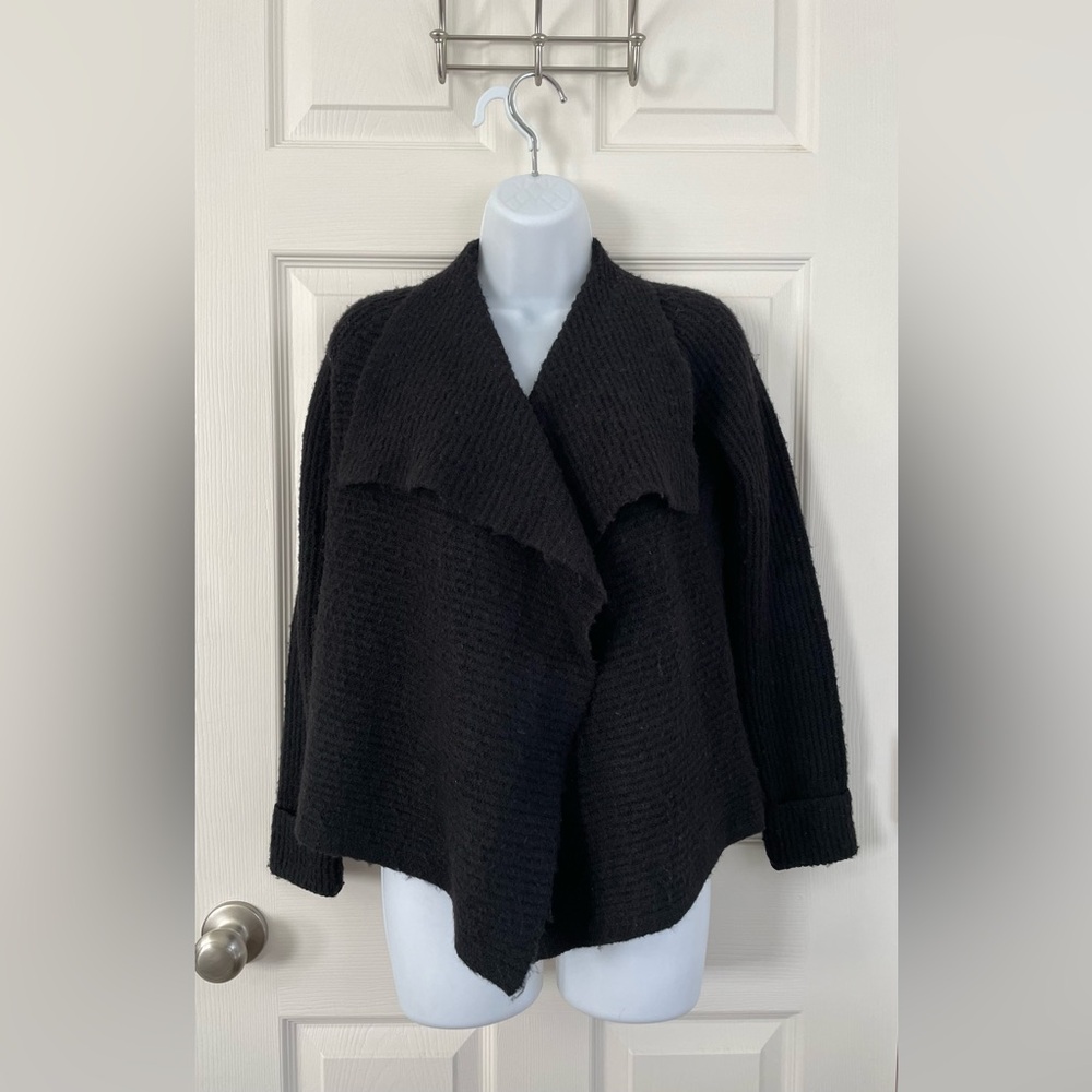 Nine West Black Draped Cardigan